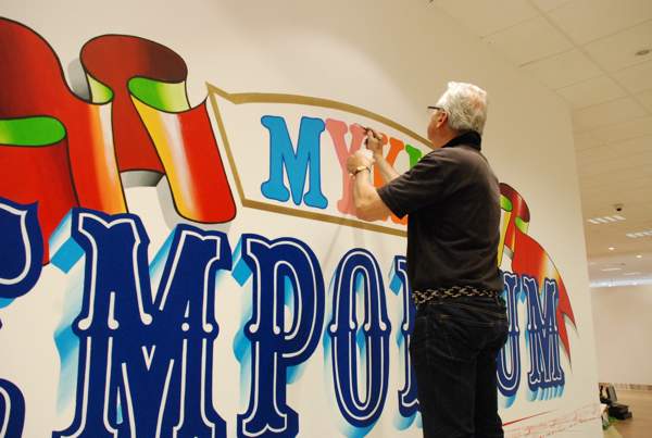 Image of Ray Pedersen Hand Lettering Myers MyKids Emporium Sign