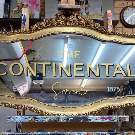 Aged Regilded Mirror - The Continental Sorrento